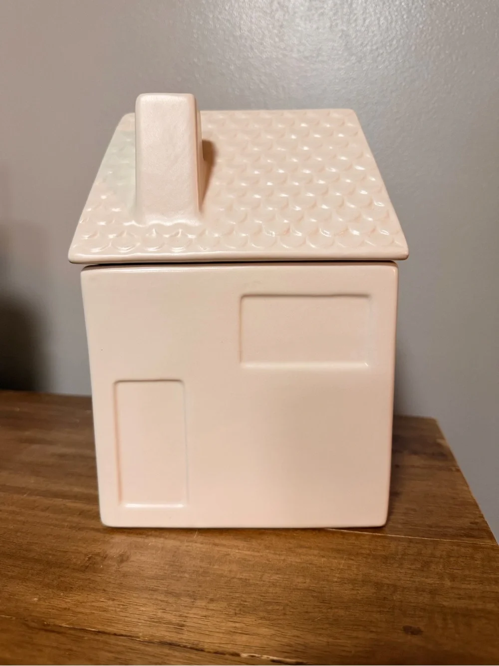 Hearth & Hand Cream Ceramic House Cookie Canister